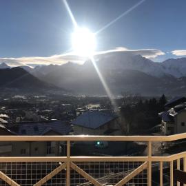 Appartement vu sur mont blanc