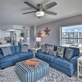 Oceanfront Ormond Beach Condo - Steps to Shore!, hotel in Ormond Beach
