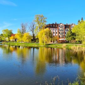 Przystań 21 - Lake View Apartament, bulwar, klimatyzacja, wanna, parking