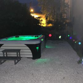 Les dahlias appartement 4 personnes Jacuzzi Barbecue Jardin arboré Climatisé