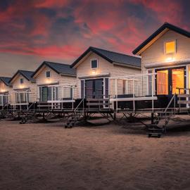 Strandbungalows Vrouwenpolder, hotel a Vrouwenpolder