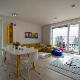 Albert-INN-Glowe - barrierefrei & 3 Schlafzimmer & Strandkorb-saisonal & Sauna im Haus & Fahrräder, Bollerwagen & E-Ladesäule in der Anlage