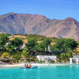 Alcazaba Lagoon Apartment with Private Beach, Pools, Gym, Sauna, Hot Tub & Fully Equipped Kitchen