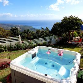 Bélavue & SPA Privé, avec vue panoramique sur mer, jardin créole paysager, jacuzzi privé, hotel a Bouillante