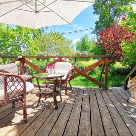 Leszczynowy Sad - apartament z kominkiem i ogrodem