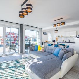 Grey Lights Garden Apartment