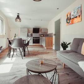 Exklusive Ferienwohnung an der Mosel - Top Ausstattung - Dachterrasse - E-Ladestation - Netflix, hotel a Senheim