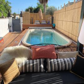 Maison 3 ch 10 P piscine SPA Plage 5 mn St Tropez 15 minutes, hotel sa Grimaud