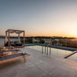 Soleado Villa Chania rooftop heated pool