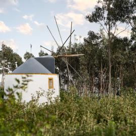 Delightful forest windmill, 10 min away from the beach