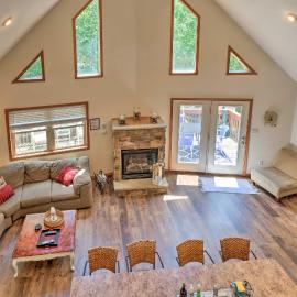 Deck, Hot Tub & Game Room: Lake Harmony Home