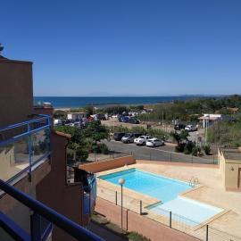 Appartement, vue sur mer, plage, piscine