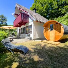 Kirchheim में, होटल Entspannung in der Natur mit Seeblick und Sauna - Ferienhaus Felix von Mein-Seepark