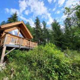 Les cabanes du domaine de l Esperluette, hotel a Le Lauzet-Ubaye