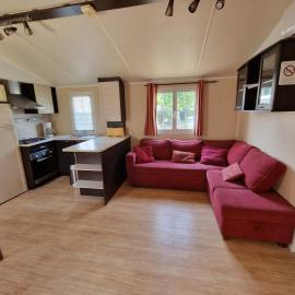 Grand Mobile home dans camping, hotel a Mimizan
