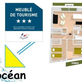 Locbasque Bidart Plage , T3 classé meublé de tourisme 3 étoiles, hotel in Bidart
