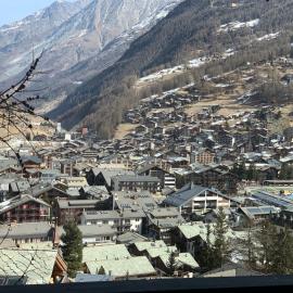 Triftbach - View over Zermatt, hotel in Zermatt