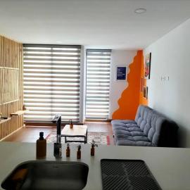 Modern apartment in new building.