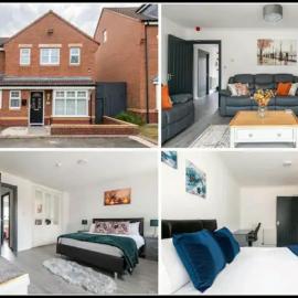 Marston 5 Bedroom Home With Parking Near HS2 & NEC & BHX, hotel in Marston Green