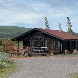 Cosy cabin with amazing view on the Geysir: Blaskogabyggd şehrinde bir otel