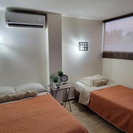 Bonito Departamento con 2 camas con clima, parking, wifi 110mb, ,cocineta, 8, viešbutis mieste Siudad Valjesas