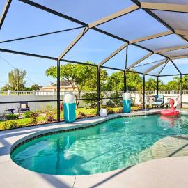 Chic Cape Coral Oasis w/ Pool: 5 Mi to Beach!