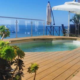 Vue magnifique, piscine privée chauffée et sauna à 10min de Monaco