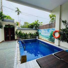 HoiAn Déja Blue I - Private villa with 4brs and pool, hotel in Tân Thành (1)
