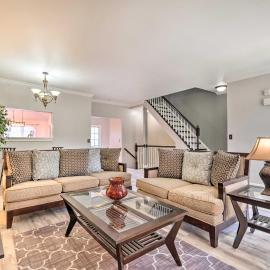 Pond-View Deck + Pool Table: Woodbridge Haven!