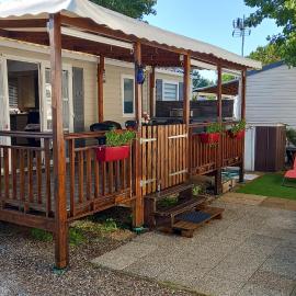 JOLI MOBILHOME 8 PERS climatisé CA62