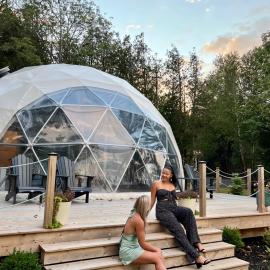 Geodome water view stay on Grand Manan Island, khách sạn ở Castalia