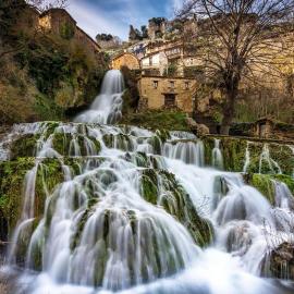 El Salto del Agua Auténtico El Molino de la Cascada Orbaneja, hotel u gradu Orbaneha del Kastiljo