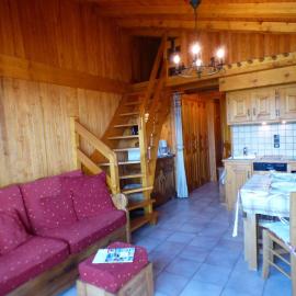 Appartement 2 pièces Les Saisies, haut de la station, 6 personnes, balcon. - FR-1-594-74, hotel Hauteluce-ben