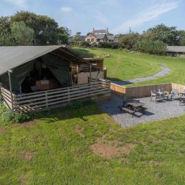 Burryholmes - Safari Glamping Tent - Llangennith, hótel í Llangennith