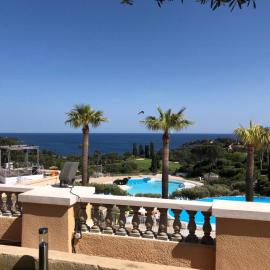 Cap Estérel, 2 pièces, jardin, vue mer et piscine