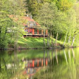 Viesnīca Ferienwohnungen & Campingfässer "Am Kunstteich" pilsētā Wettelrode