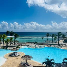 Studio vue mer piscine plage Kaz Punch Manganao chez Julie