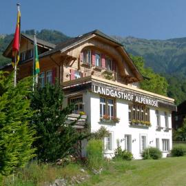 Hotel Alpenrose beim Ballenberg, отель в городе Бриенц