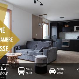 Appart Chic & Elégant-Métro 7 Leo-Lagrange+Parking, hotel in Villejuif