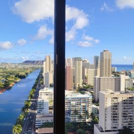 Waikiki Condo High Floor Views Beaches Convention Center, hotel in Honolulu