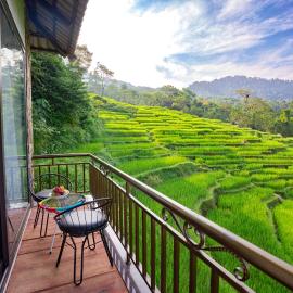 Central Hills Pu Luong Resort、Làng Bangのホテル