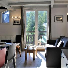 Studio rénové, mezzanine, 6 pers, balcon, proche téléski - FR-1-330-506