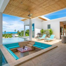 Silver Beach 3br Sea View Pool&Wine Private Villa, hotel a Csaveng-parton