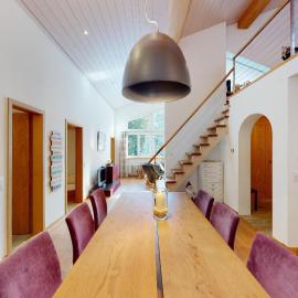 Duplex apartment with fireplace at ski lift