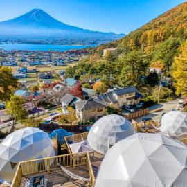 Mt.Fujiグランピングテラス　嶺乃華, hotel sa Fujikawaguchiko