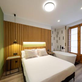 Precioso loft con bañera de isla
