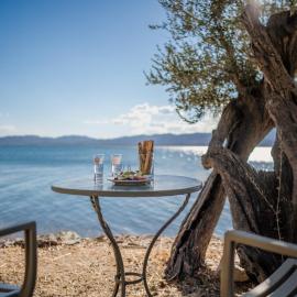 Traditional Stone House in Seafront Olive Grove A, hotel em Alyfantá