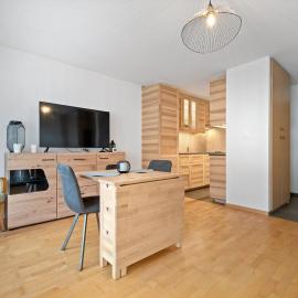Charmant studio rénové situé dans les bains d'Ovronnaz, immeuble les Sources – hotel w mieście Ovronnaz