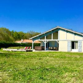 Villa Landaise piscine chauffée&jacuzzi Plage Clim Fibre