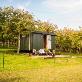 Harrys Hideout - Shepherd's Huts at Harrys Cottages, hotel sa Pen y Clawdd